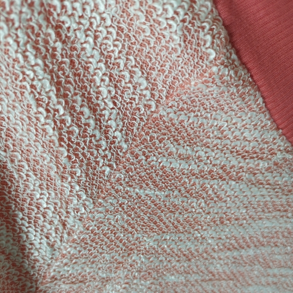 Love by Design Women 3/4 Raglan Sleeve Scoop T-Shirt Knit Textured Peach Size L - Picture 4 of 10